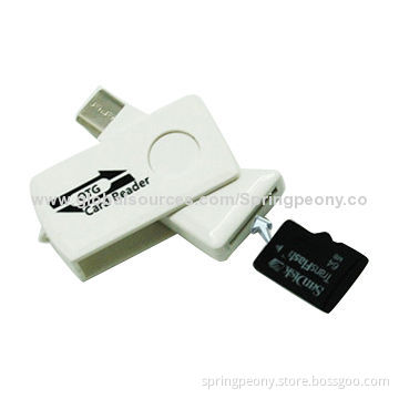 Promotional gift, OTG card reader, with USB2.0 high-speed read and write rate